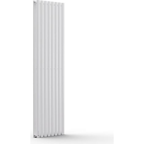 Blumfeldt Badheizkörper, Design Heizkörper Flach, Sparsamer Flachheizkörper Vertikal, 1472 Watt Warmwasser Wandheizkörper für Badezimmer & Wohnzimmer, Leiser Vertikal Heizkörper mit Thermostat