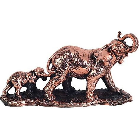 Statuette Mère éléphant et son petit