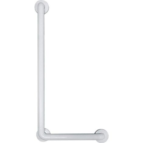 Barra diagonale di sostegno per bagno disabili inox bianco nofer 15158.W (1/2)