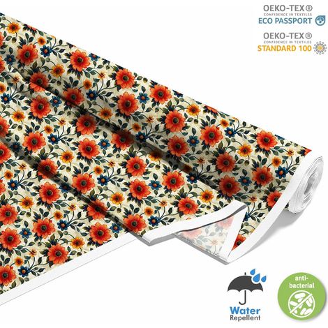 Outdoor dekostoffe oxford - Motiv Blumen I DX5526 (1/5)