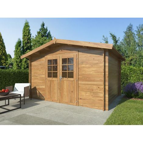 Abri de jardin en bois Valentine 9,0 m2 BNVPI (1/5)