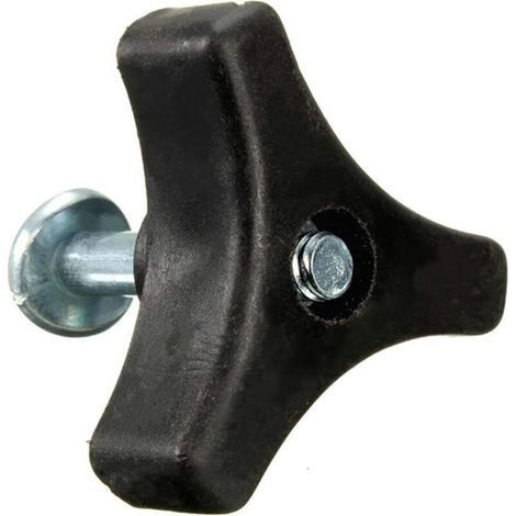2 poignées triangulaires pour tondeuse à gazon, vis, écrou, boulon - Pièces de rechange pour outils de jardinage - Accessoires pour machine à gazon/tondeuse à gazon Honda (noir) (1/4)