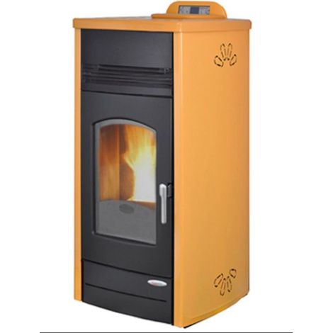 Stufa a pellet idro Laminox Ester 16,3 kw Idro non ventilata Avorio (1/4)