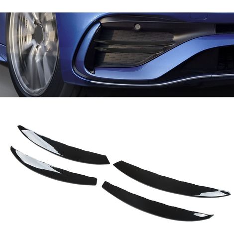 Grille de pare-chocs avant en 4 parties avec feux antibrouillard pour Mercedes-Benz Classe C W206 AMG Line 2021-2023, noir brillant (1/5)
