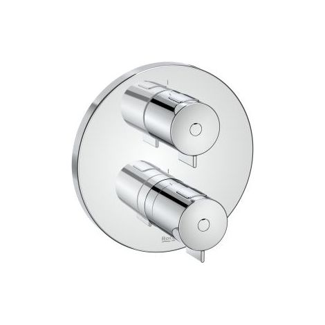 MEZCLADOR TERMOSTÁTICO EMPOTRABLE T-500 PARA BAÑO-DUCHA CROMADO