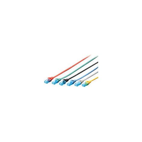Cordon de brassage DIGITUS UTP cat. 5e 0,25 m PVC vert