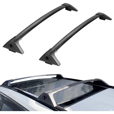Barres de Toit Transversales 2PCs Compatible avec Toyota RAV4 2019-2023 Porte-Bagages Voiture en Aluminium Charge 72 kg Galerie de Toit Verrouillable Installation Facile pour Voyage Transport (1/5)