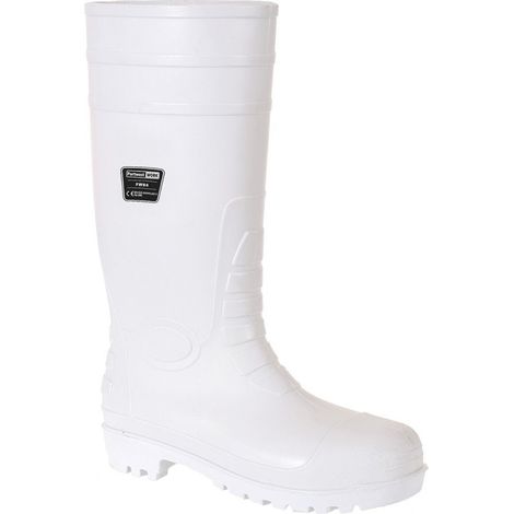 Bottes de sécurité agro-alimentaire blanches - Pointure : 44 - PORTWEST (1/2)