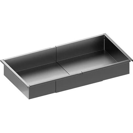 Panier métallique Sige - Hauteur 120 mm - profondeur 387 mm - de 1007 à 1282 mm