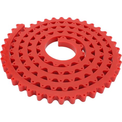 Guida flessibile per modelli di curve per strisce di profilatura per lavorazione del legno, design a catena di ingranaggi, strumento di contorno per forme complesse, fisso e regolabile (1M) (1/5)