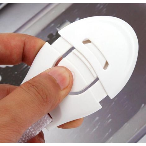 Blocco di sicurezza per bambini, Zola®, bianco, con nastro adesivo, 21,5 cm (1/5)