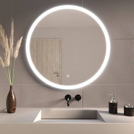 LOMAZOO Miroir de salle de bain avec éclairage, miroir de salle