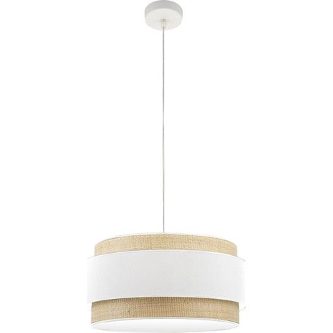 Colgante Kandy 2xe27 Natural/blanco Regx50x50 Cm (1/2)