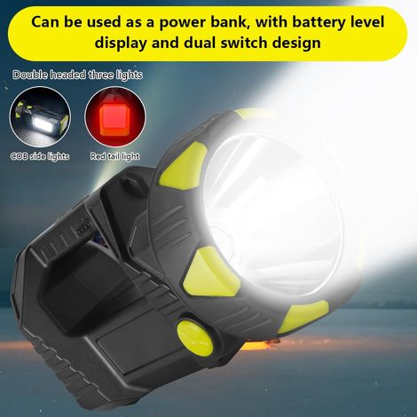 Lanterna LED ricaricabile, luce da campeggio girevole a 90° da 4800 mAh, 1000 lumen, 8 modalità, faretto portatile LED ricaricabile, luce da campeggio impermeabile IPX4 per campeggio, tracolla [classe (1/4)