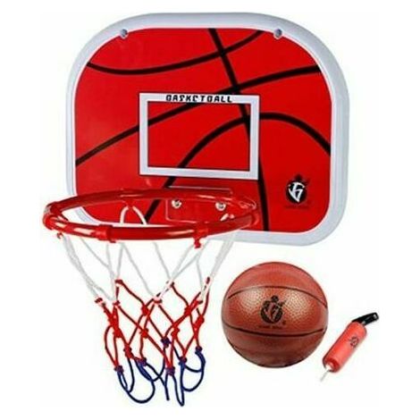 Panier de basket-ball intérieur pour enfants ensemble de jeu mini basket-ball planche à suspendre avec ballon et pompe pour enfants, (1/5)