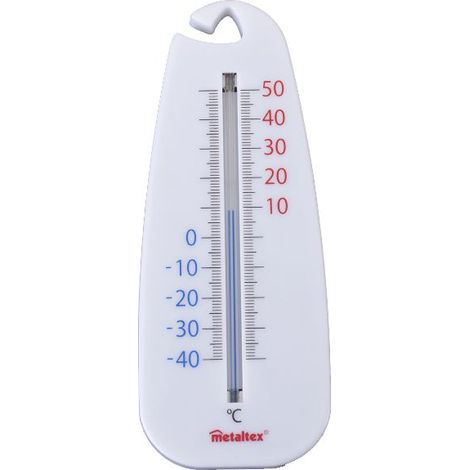 Termómetro de 14 cm Blanco - Metaltex