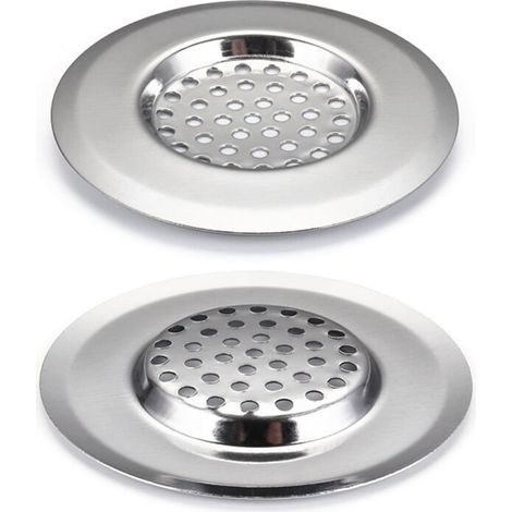 2pcs Passoire d’évier de Cuisine. crépine de vidange d’évier en Acier Inoxydable. Lave-Vaisselle (GR057) (1/5)
