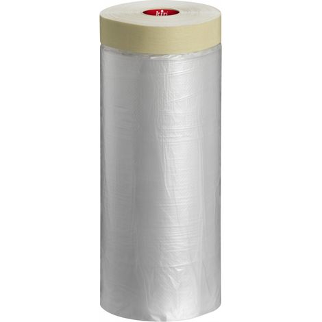 Film de protection avec ruban adhésif beige 180cm x 33m