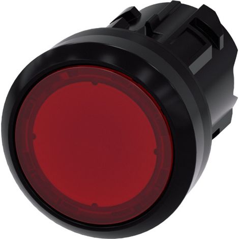 Siemens 3SU10010AB200AA0 3SU1001-0AB20-0AA0 Leuchtdrucktaster Betätiger flach, Frontring Kunststoff (1/3)