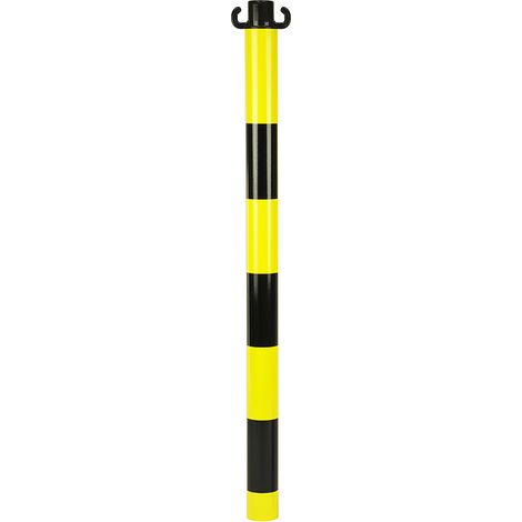 Poteau acier Jaune/Noir sans manchon - 2246613