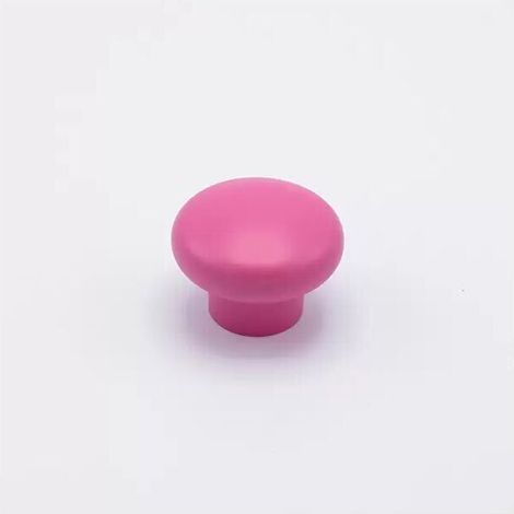 Pomolo classico dalla forma arrotondata color fuxia in goffrato fine 52x38mm - 419 Baloon