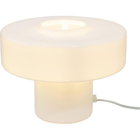 AUTRES Lampe Foza, verre, blanc, H.19 cm, E27 (1/5)