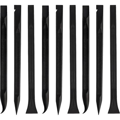 Set di 9 raschietti per auto in nylon antigraffio per spazi ristretti ed etichette (1/5)