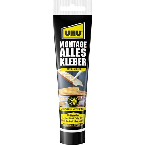 UHU MONTAGE ALLESKLEBER Tube 165g (1/2)