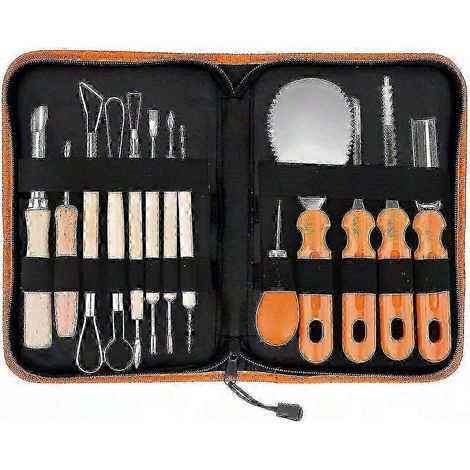 13-teiliges professionelles Kürbisschnitzwerkzeug-Set aus Edelstahl, komplettes Set Halloween-Gravurwerkzeuge (1/5)