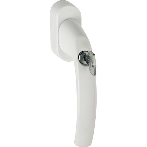 Manilla  de  ventana  HOPPE  Atlanta  0530S/US952  Aluminio  F9016/Blanco  tráfico  32-42mm  con  llave  -  10763968 (1/4)