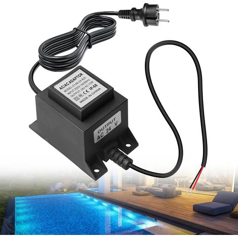 Transformateur LED 24 V AC/AC Extérieur - Adaptateur Secteur Universel pour Éclairage LED et Pompes de Bassin - IP68 - 15 W (1/5)