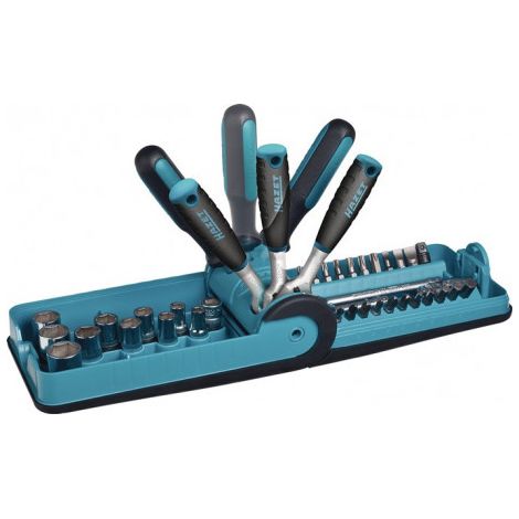 Coffret cliquet douilles et accessoires 1/4" - 38 pieces Hazet (1/5)