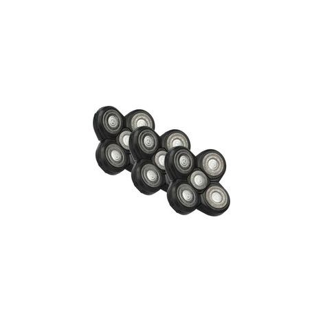 Ersatzscherköpfe für Philips S9000-Serie, 3er-Pack, kompatibel S9321, S9511, Schwarz-Kompatibles Produkt