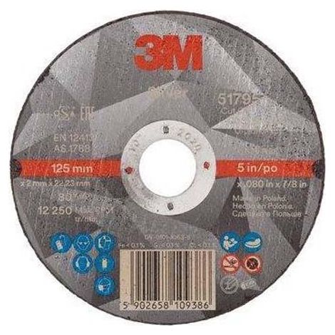 3M Silver T41 Disco da Taglio Argentato 125 mm