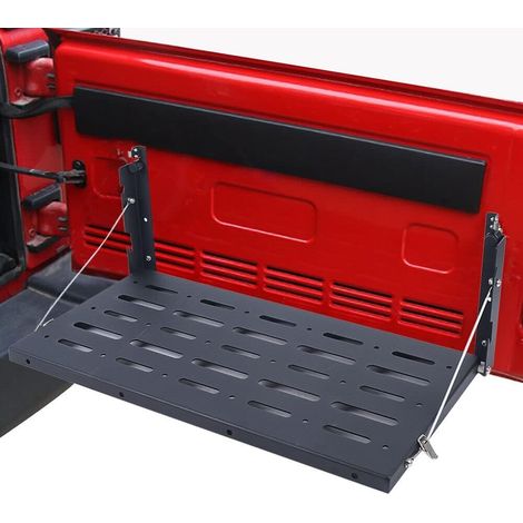 Klapptisch Heckklappe Heckklappentisch Multi-Purpose Tailgate Tisch Laderaumhalterung for Jeep Wrangler JK Metall Klapper (1/5)