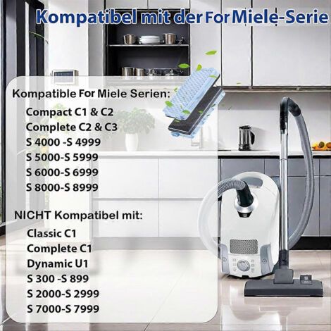 NALOOKAMIC Filtres pour aspirateurs Miele Compact C1 et C2, Complete C2 et C3, S (1/4)
