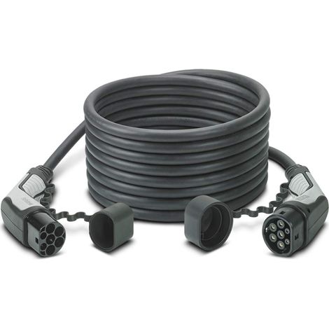 PHOENIX CONTACT - CÂBLE DE RECHARGE - TYPE2 - TYPE2-7M - 22KW (TRIPHASÉ 32A) - RÉF. 1628011 + SAC - PHX-1628011