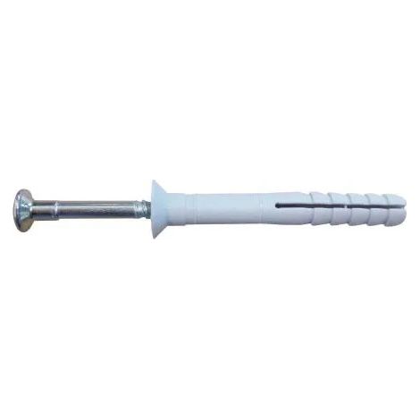 Taco, cabeza avellanada, con clavo, tornillo TF 8/5/45, 50 unid.