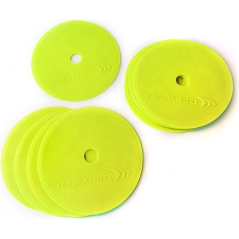 Marcatori per campi piani (tappetini di marcatura) - set da 10 gialli