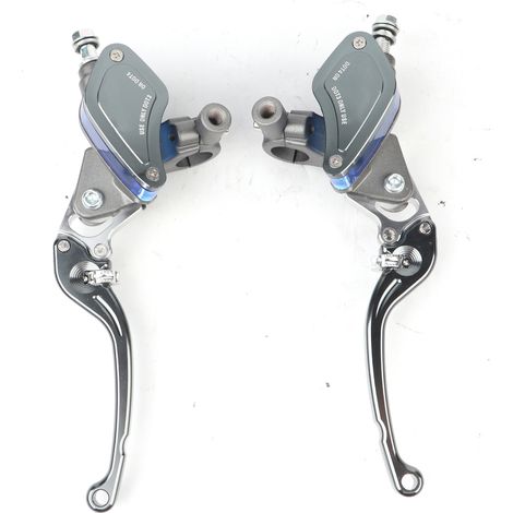 Paire de leviers réglables en titane pour maître-cylindre de frein hydraulique et d'embrayage moto, 22mm (1/5)