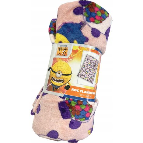 MINIONS Coperta in morbida flanella 130 x 160 cm MINIONS ME4 (1/4)