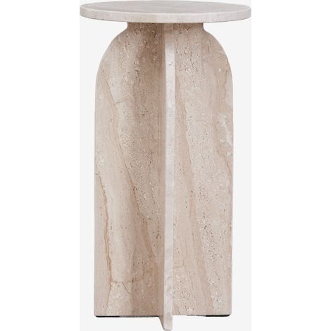 Comodino Ø30 cm in marmo Graham SKLUM            