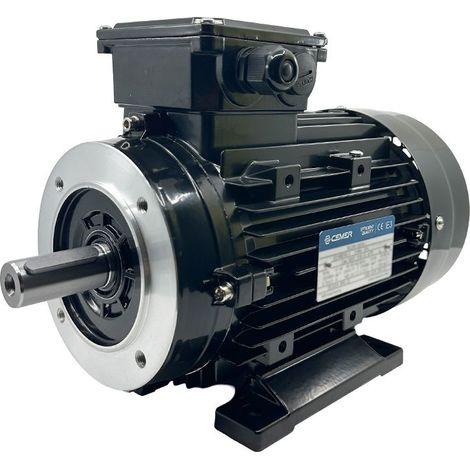 Moteur Électrique Triphasé 3kW/4CV, 3000Tr/min, 230/400V, B34, HA100, IE3, Alu - CEMER (1/5)