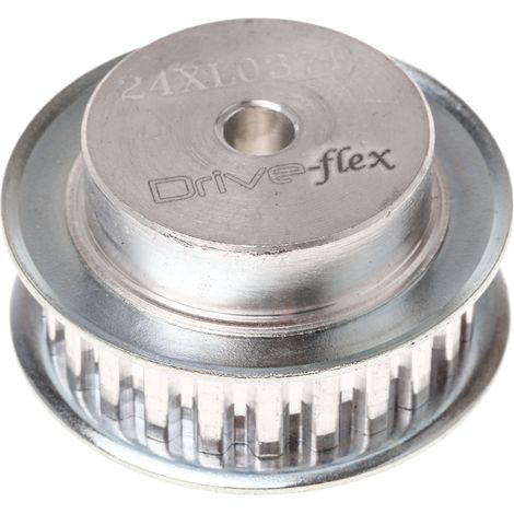 Poulie pour courroie crantée en Aluminium 24 dents , pas de 5mm, alésage 6mm ( Prix pour 1 )