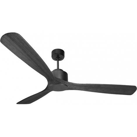 Modulo de KlassFan - Super destratificateur et ventilateur DC 166 cm Gris basalte pales bois noir sans Lumière  30 à 60 m²