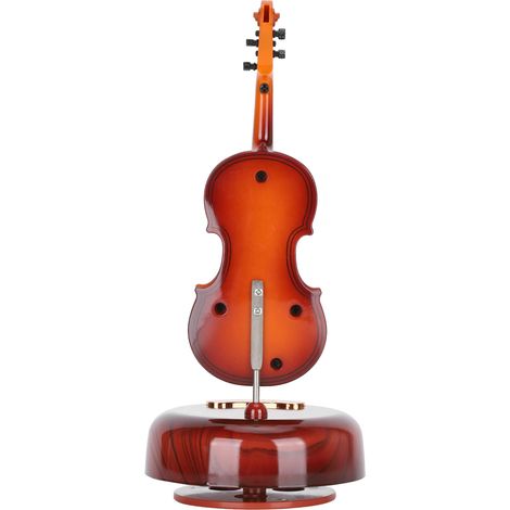 Nouvelle boîte à musique rotative en forme de violon, décoration intérieure créative, ornement, petit cadeau, artisanat. (1/5)