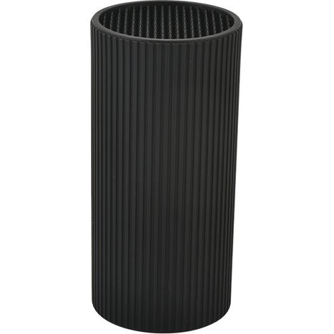 Bloc à Couteaux sans Couteaux, Porte-couteaux Universel Noir , Bloc Couteau Rond Amovible pour Couteauxs de Cuisine, 23 x 11 x 11 cm (1/4)