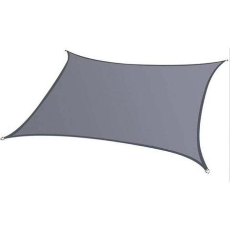 Voile dombrage carr 3x3m gris protection solaire hydrofuge protection contre le vent en polyester avec couleurs multiples