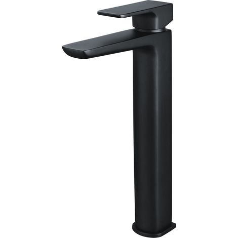 Deva Wai Tall Basin Mixer Tap - Matt Black (1/2)