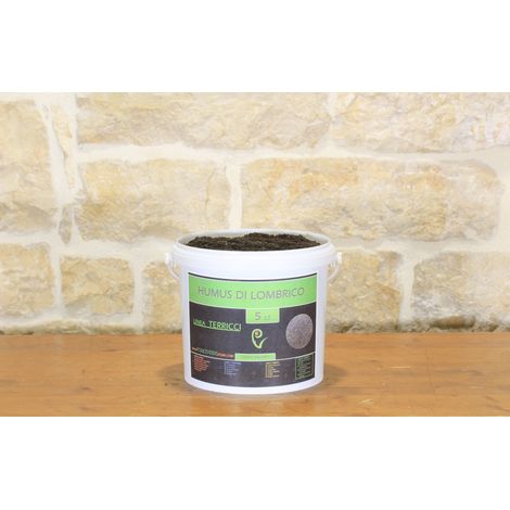 Humus di lombrico - Agrilombrico in confezione da 5 lt.
